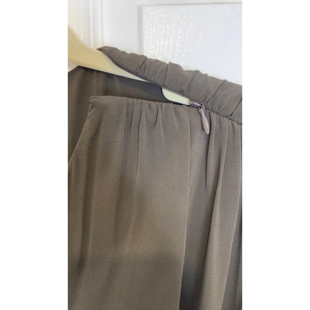 Banana Republic Stretch-Crepe Drop-Waist Maxi Dress Double Chocolate S $260 - Picture 7 of 16